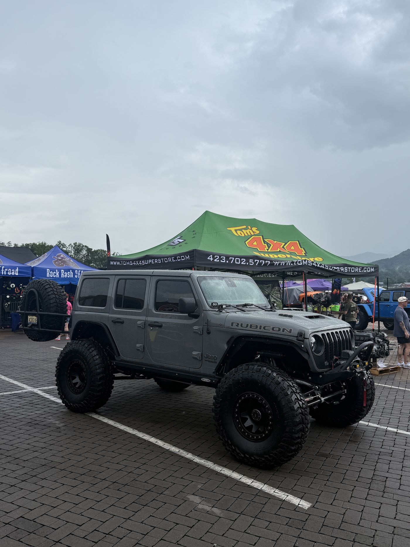 The Jeep on display at Tom's 4x4 Superstore event
